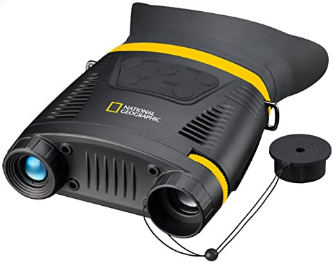 National Geographic binokulares digitales Nachtsichtgerät 3,5X mit 850nm Infrarotbeleuchtung und Aufnahmefunktion 9075100 Schwarz, 195 x 143 x 48 mm