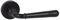 Domino Poignée de Porte Noire LOFT-R BLACK | Pour Chambre, Bureau, Cave et Intérieur | Ferrures en Znal