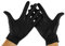 KMINA - Guanti Nitrile Monouso, Neri, Senza Polvere, Senza Latex (100, XL)