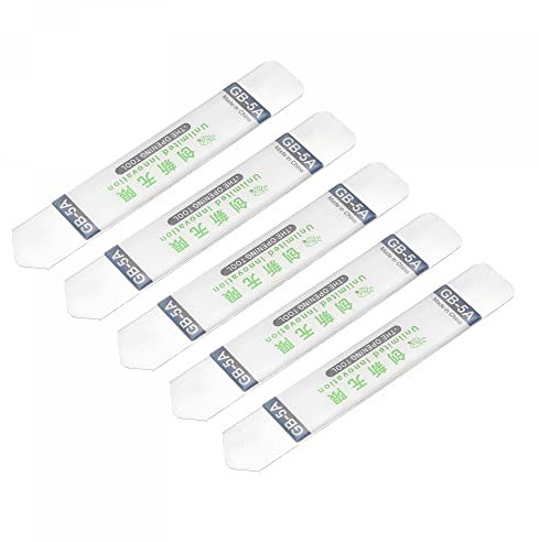 sourcing map Pry Opening Repair Tools Metal Spudger 5pcs for Mobile Phone PC Tablet Laptop LCD Screen Smart Phone Repair 120x20mm