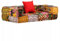 Homgoday Modularer 2-Sitzer-Sofa aus Patchwork-Stoff, bequeme Schlafsofakissen, Schlafsofa, Wohnzimmer, Couch, Bodensofa für Wohnzimmer, Balkon, Schlafzimmer