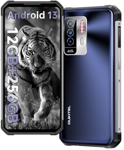 OUKITEL WP17 Outdoor Handy Ohne Vertrag 8GB RAM+128GB ROM Rugged Smartphone Helio G95 8300mAh-Akku 64MP Kameras 20MP Infrarot-Nachtsichtkamera 6,78 Zoll Dispaly IP68/Dual 4G SIM/NFC/GPS