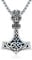 TwoAnts Thors Hammer Necklace 925 Sterling Silver Norse Mjolnir Pendant Viking Rune Amulet Viking Jewellery Gifts for Women Men