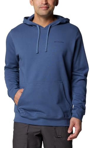 Columbia Men's Trek Graphic Hoodie Hooded Sweatshirt, Dark Mountain Button Badge, XL