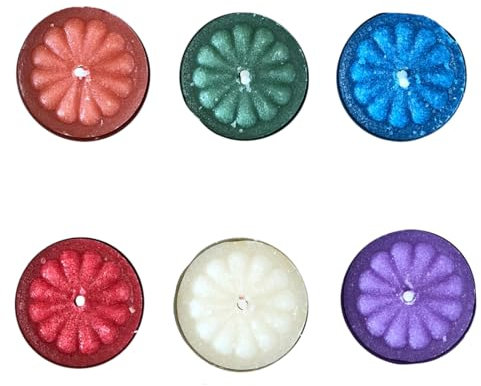 MAQA 12 piezas mini velas aromáticas antigoteo 1,5x3,6 cm, velas candelitas de varias fragancias, pequeñas velas redondas de colores MANGO