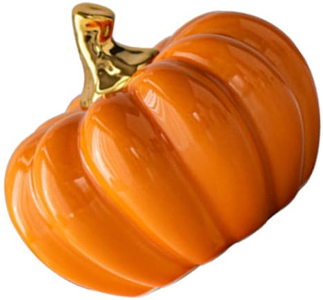 BESPORTBLE kürbisdeko skulptur künstliche Kürbisse Halloween Pumpkin halloweenkürbis Halloween-Tischdekorationen Halloween-Wohnkultur Halloween-Tischakzent Kürbisfigur aus Keramik Haushalt