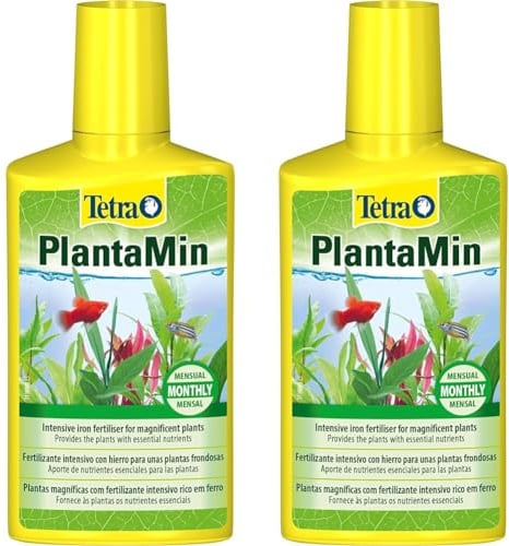 Tetra PlantaMin Universal Fertiliser - liquid iron intensive fertiliser for magnificent and healthy aquatic plants in the aquarium, monthly application, 250 ml (Pack of 2)