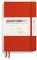 LEUCHTTURM1917 370314 Notizbuch Paperback (B6+), Softcover, 123 nummerierte Seiten, Fox Red, Blanko