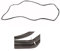 JCSPARES® - Guarnizione Porta 720 x 320 mm | 4 Lunette 2 Ganci Intermedi | Per Sportello Forno Compatibile Con Smeg Per Modelli: SUK91 - SB90G - SX91VGMA Ed Ulteriori