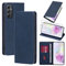 Vauki Funda Cuero para Samsung Galaxy A35 con 1 Cristal Templado Carcasa PU Tipo Cartera Soporte Tarjetas Case Ranuras Soporte Plegable Tapa Libro Movil Flip Caso para Samsung Galaxy A35 6.6, Azul