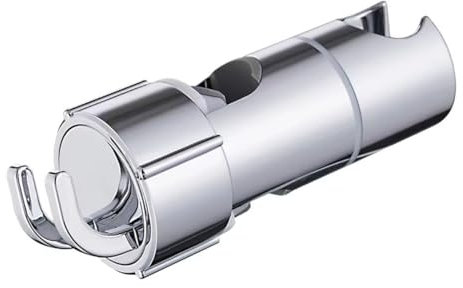 YOXITIXOY Adjustable Shower Head Bracket with 2 Hooks, for 16 -27 mm Universal Slide bar Shower Bracket,Shower Holder Replacement, Easy Installation (19-22mm)