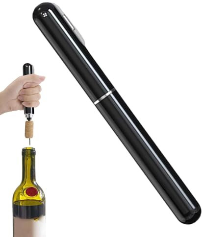 Abrebotellas de vino, bomba de presión de aire, sacacorchos fácil de quitar el corcho, sacacorchos simple y eficiente, forma de bolígrafo fácil de transportar para los amantes del vino