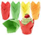 Tulip Cupcake Cases, 200 Pcs Muffin Cases Disposable Baking Cups Tulip Baking Paper Cups Baking Cases Greaseproof Muffin Cup for Weddings Birthday Party Supplies