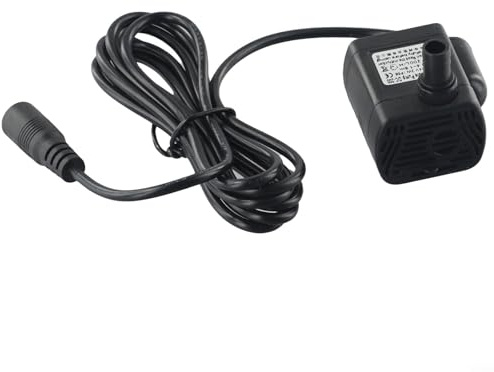 Solar Fountain Pump, Solar Power Amphibious Small Submersible Water Pump, Water Pump for Fountains, Fish Ponds, 1.5 Meters(DC5.5V~12V)
