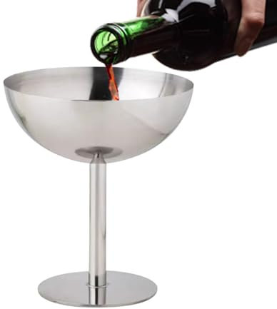 Stainless Steel Wine Glass, Unbreakable Metal Wine Glass, Steel Wine Tumbler, Travel Wine Glass, Metal Ice Cream Cup, Bar Red Wine Glass, Stainless Steel Drinkware, Beach Wine Glass, Unbreakable Wine