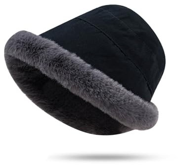 YAMEE Wintermütze für Damen Plüsch Warme,Beanie Winter für Frauen Kälteschutz Schützen Ohren,Anglerhut Damen Modisch süß,Bucket Hat Damen Faltbar Winddicht für Camping Strand Outdoor-Sportarten