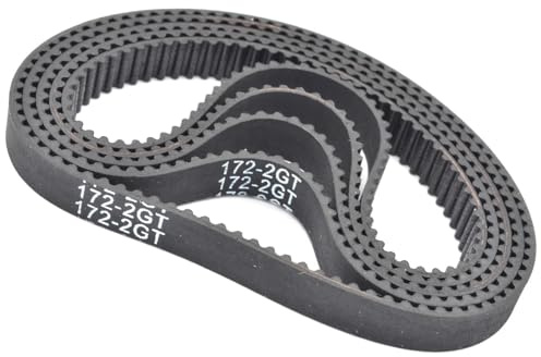 Keilriemen Zahnriemen 2M 2GT Gummi Zahnriemen Breite 6/9mm 170 172 174 176 178 180 182 184 186 188 190 192 194 196 198 200 202 204 206 208 Keilriemen(172-2GT-(86 Teeth),5PCS_9MM)