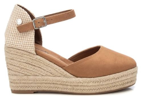 REFRESH - Alpargatas Mujer Camel - Calzado Cómodo y Versátil - Moda casual - Modelo 17264403 (Talla 39)