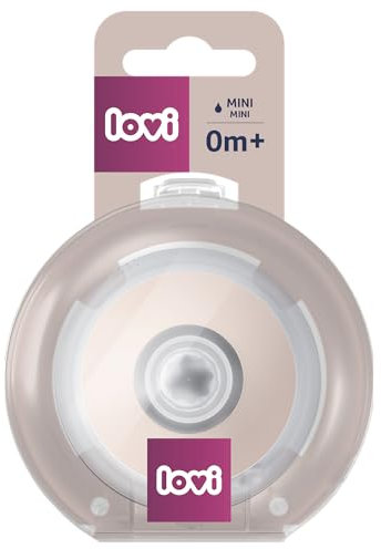 LOVI dynamischer Stillschnuller Mammafeel, 1 St. 100% Silikon, stillfreundlich, Anti-Kolik, BPA-frei (MINI 0 m+)