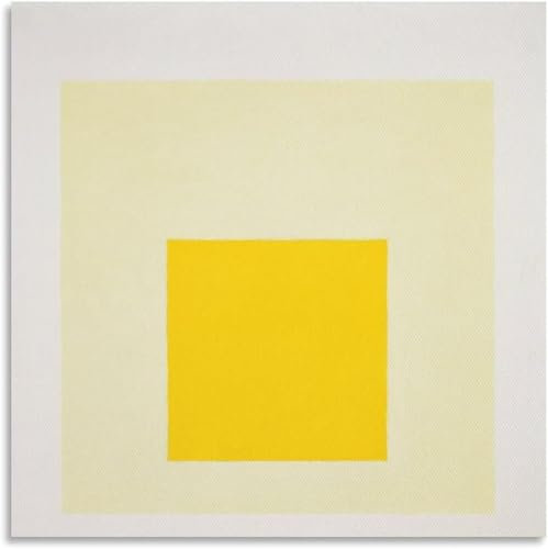 ZZYGGN GMGSW Josef Albers Poster Abstrakte Wandkunst Josef Albers Leinwanddrucke Josef Albers Malerei Josef Albers Bild für Zuhause Wanddekoration 50x50cm ohne Rahmen