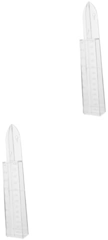 Supvox 2 STK Regenmesser Schlauch Niederschlagsmesser groß Jumbo regenwassersammler regenrinne regensammler Werkzeug Messbecher aus Kunststoff Niederschlagsmessgerät Plastik Transparent