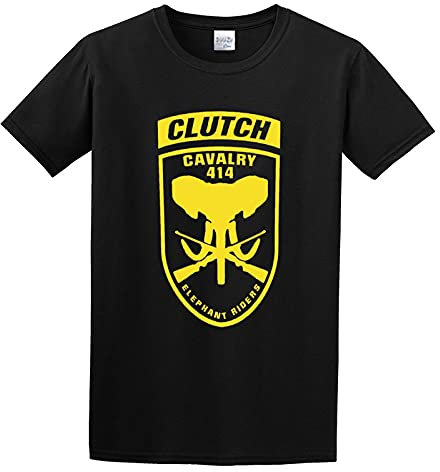 Clutch Elephant Riders T-Shirt Graphic Top Printed Tee Shirt for Men Size 3XL