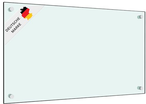 DELUKE® Küchenrückwand Glas - 100x40cm Weiß | Wandverklediung Küche Wandschutz Spritzschutz Herdspritzschutz Glasplatte Rückwandküche Küchenwand Design