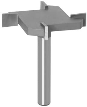 CNC Spoilboard Surfacing Router Bits, 6mm / 0.23inch Shank, Hartmetall-Einsatz Hobelbohrer für Slab Flattening und Holz Fräsen