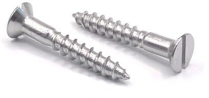 Holzschrauben Senkkopf mit Schlitz DIN 97 - Edelstahl V2A A2 (Ø 2,5 mm x 25, 200 Stück)