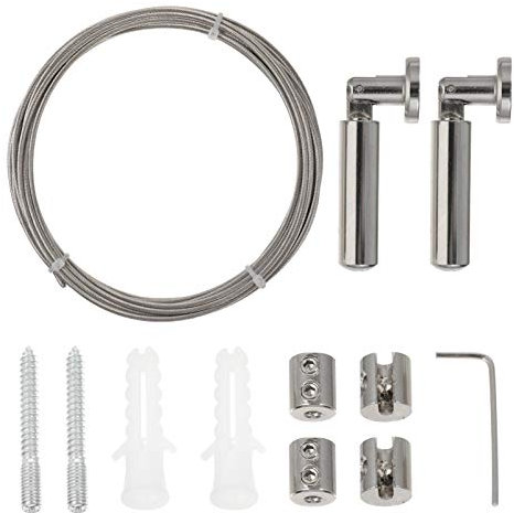 Mipcase -gardinendraht-Set Kleiderseil Flexible Für Fenster Und Balkontüren Robustes Material Silbernes Design Für Und -Stil