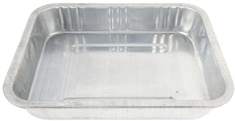 CHICIRIS Oil Drain Pan Oil Drip Pan 13L Capacity Galvanized Keep Floor Clean Oil Change Tray Universal for Automobile and Motorcycle Oil Replacement and Maintenance 19.09x14.96in