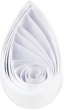 ODETOJOY Lot de bandes de papier à quilling blanches de 13 mm pour l'artisanat - 120 pièces, 54 cm (13 mm)