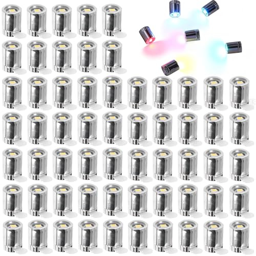 Mini Lumières LED,60 Pièces Mini Lumières Électriques,Mini Lampe LED,Miniature Lampes Jouets Accessoires,Petite Lumière LED pour Décoration,pour Décoration de Fête