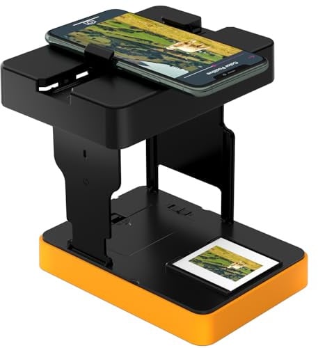 Slide viewer Mobile Film Scanner 35mm, Slide scanner convert 35mm slides and negatives to digital photos, Positive & Negative Film converter