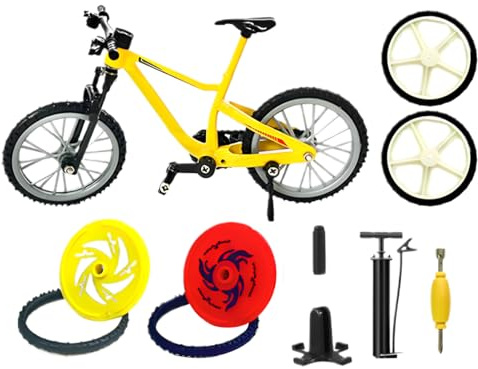 Miniatur-Zappelfahrrad-Spielzeug – Flick Trix Fingerbike, Mini-Druckguss-Fahrradmodell, Finger-Sportfahrrad mit modifizierbaren Teilen, Mini-Schreibtisch, Outdoor-Sportornament für Bücherregal, Fenste