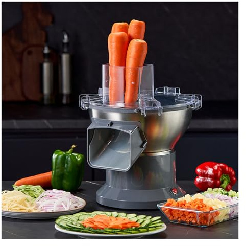 Coupe-légumes automatique avec lame de julienne réglable pour une utilisation commerciale dans les restaurants et cantines