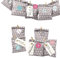 Frau WUNDERVoll® DIY Adventskalender zum Befüllen Bescherung, grau/taupe - weiße Sterne Papiertüten 13x16,5cm, Ziffern pastell/Weihnachten Aufkleber Advent Kalender Kinder Geschenkbeutel