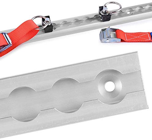 RACEFOXX Airline System, guida aeronautica, verzurrsytem, occhielli di bloccaggio flessibili, in alluminio, lunghezza 100 cm, guida per il trasporto, sicurezza per il trasporto, RACEFOXX