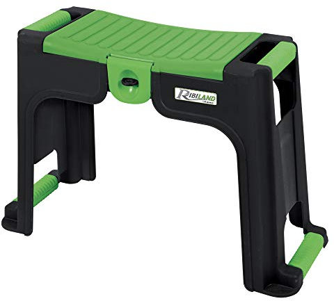 Ribiland Agenouilloir/Tabouret avec Rangement, Polypropylène, Vert