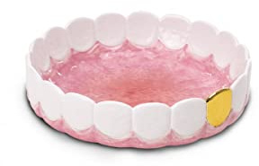 Ashtray In Dolomite Holy Smokes Blow Ø Cm.20 H.5,5
