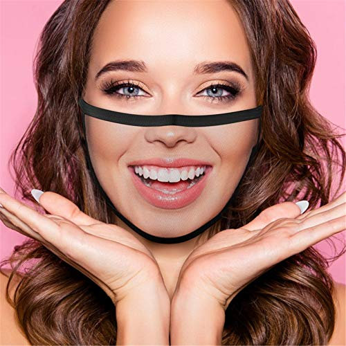 AmyGline Lustige Mundschutz Bandanas mit 3D Motiv Waschbar Mund-Nasen-Schutz Wiederverwendbare Staubdicht Atmungsaktiv Multifunktionstuch Halstuch (One Size, A041)