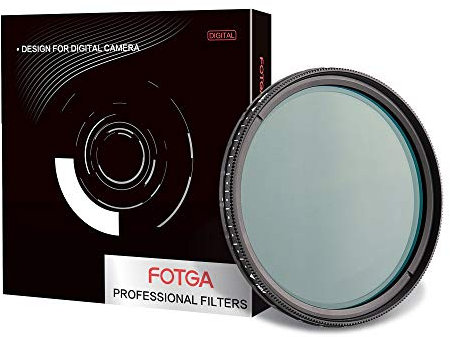 Fotga 82mm Ultra Slim Multi-coating MC Variable Ajustable ND Neutral Density Lens Filter ND2 to ND4 ND8 ND16 ND32 ND64 ND400 for DSLR Mirrorless Camera No X-cross