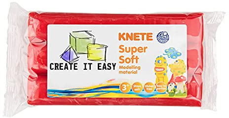 NEU CREATE IT EASY Supersoft Knete, 500 g, Rot