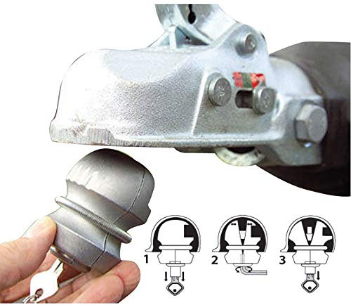 Universell dragkrok Universal Trailer Lock, Baceyong Universal Dragkrok Släpvagnslås Zinklegering Silver Zinklegering Husvagn
