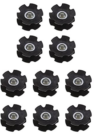 Fahrrad Headset Sternmutter Fit für 28,6 mm (1-1/8 Zoll) Vordergabel Mountainbike Rennrad Hybrid Fahrrad Fahrradkomponenten Teile 10 Stück