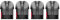 Pack de 4 Pods 2ml + résistance 1.2ohm Osmall 2 Vaporesso