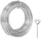 JMIATRY 12 Gauge 226.4ft / 69m Aluminium Craft Wire, 2mm Thick Silver Modelling Metal Wire, Flexible Bendable Crafting Wire for DIY Sculptures, Jewelry Making, Wire Weaving and Wrapping