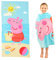 Franco Peppa Pig Kinder-Strandtuch aus recycelten Kunststoffflaschen, superweich, leicht, 100% recycelt, 147,3 x 71,1 cm (100% offizielles Lizenzprodukt von Peppa Wutz)