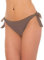 Aquarti Bikinihose Damen mit seitlicher Schnürung – Hüftslip Bikinihosen für Damen in Unifarben, Farbe: Hellbraun, Größe: 40