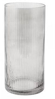 RAMSJÖ small Grey Striped Glass vase/Lantern